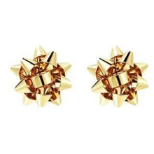 Load image into Gallery viewer, Christmas Bow Earrings - Gold
