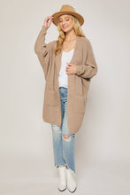 Load image into Gallery viewer, Charlie Open Front Cocoon Cardigan - Latte

