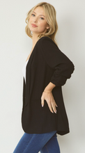 Load image into Gallery viewer, Classic Essential Solid Lightweight Blazer Jacket - Black
