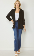 Load image into Gallery viewer, Classic Essential Solid Lightweight Blazer Jacket - Black
