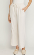 Load image into Gallery viewer, zSALE Sailor High Waisted Wide Leg Drawstring Trouser Pant - Ecru
