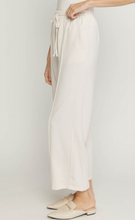 Load image into Gallery viewer, zSALE Sailor High Waisted Wide Leg Drawstring Trouser Pant - Ecru
