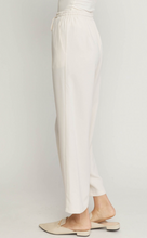 Load image into Gallery viewer, zSALE Sailor High Waisted Wide Leg Drawstring Trouser Pant - Ecru
