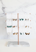Load image into Gallery viewer, Emerald Green Tortoise Threader Earrings
