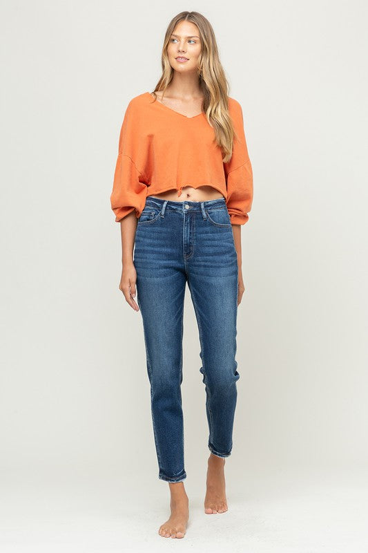 Erika Mom Jean Comfort Stretch Denim Pant