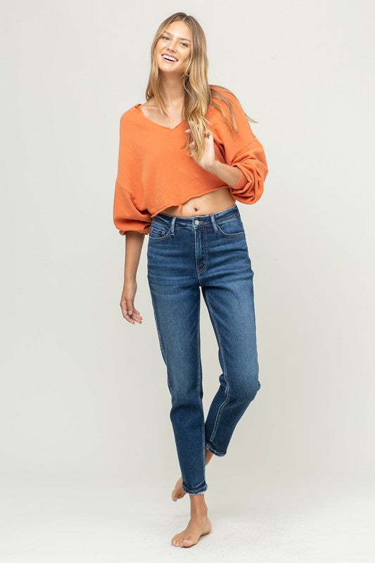 Erika Mom Jean Comfort Stretch Denim Pant