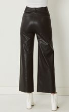 Load image into Gallery viewer, Etta High Waisted Faux Leather Wide Leg Pant
