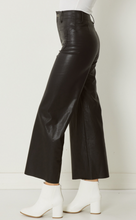 Load image into Gallery viewer, Etta High Waisted Faux Leather Wide Leg Pant
