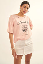 Load image into Gallery viewer, zSALE Fearless Never Give Up Tiger Vintage Distressed Graphic Tee - Pink
