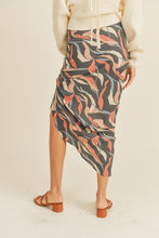 Load image into Gallery viewer, zSALE Wednesday Geometric Printed Ruched Tie Skirt - Blush Multi

