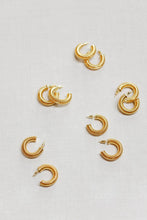 Load image into Gallery viewer, Gold Coil Hoop Earrings

