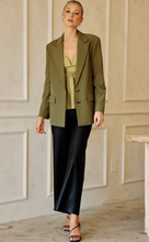 Load image into Gallery viewer, zSALE Greta Relaxed Fit Button Front Blazer - Olive
