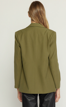 Load image into Gallery viewer, zSALE Greta Relaxed Fit Button Front Blazer - Olive
