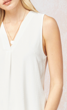 Load image into Gallery viewer, zSALE Essentials Basic Woven Tank - White
