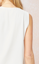 Load image into Gallery viewer, zSALE Essentials Basic Woven Tank - White
