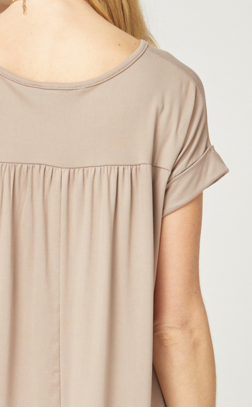 Cove Jersey Knit V-Relaxed Fit T-Shirt Maxi Dress - Sand