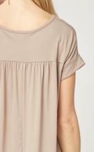 Load image into Gallery viewer, Cove Jersey Knit V-Relaxed Fit T-Shirt Maxi Dress - Sand
