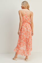 Load image into Gallery viewer, zSALE Kennedy Floral Print Sleeveless Tulip Hem Maxi Dress - Red Coral
