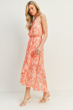 Load image into Gallery viewer, zSALE Kennedy Floral Print Sleeveless Tulip Hem Maxi Dress - Red Coral
