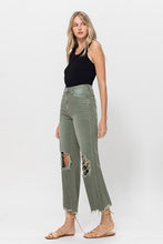 Load image into Gallery viewer, Leslie High Waisted 90s Vintage Crop Flare - Army Green
