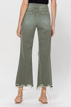 Load image into Gallery viewer, Leslie High Waisted 90s Vintage Crop Flare - Army Green
