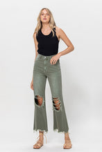 Load image into Gallery viewer, Leslie High Waisted 90s Vintage Crop Flare - Army Green
