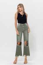 Load image into Gallery viewer, Leslie High Waisted 90s Vintage Crop Flare - Army Green
