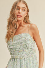 Load image into Gallery viewer, zSALE Madelyn Tie Back Floral Print Midi Dress - Aqua Multi
