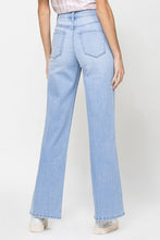 Load image into Gallery viewer, Olivia High Rise 90s Comfort Stretch Button Up Wide Leg Denim Pants - Light Wash
