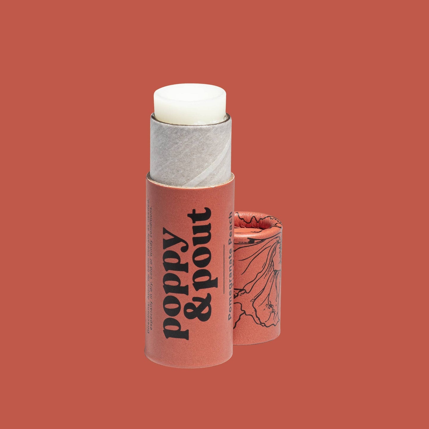 Pomegranate Peach Lip Balm, Poppy & Pout