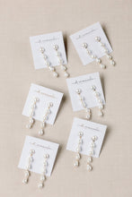 Load image into Gallery viewer, Cascading Pearl Drop Earrings

