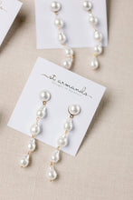 Load image into Gallery viewer, Cascading Pearl Drop Earrings
