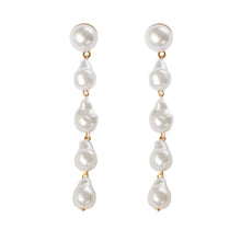 Load image into Gallery viewer, Cascading Pearl Drop Earrings
