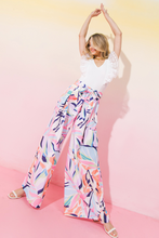 Load image into Gallery viewer, zSALE West Palm Printed High Waisted Tie Front Woven Pant - Multi
