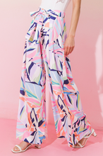 Load image into Gallery viewer, zSALE West Palm Printed High Waisted Tie Front Woven Pant - Multi
