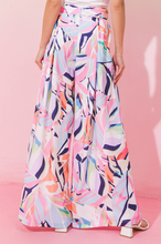 Load image into Gallery viewer, zSALE West Palm Printed High Waisted Tie Front Woven Pant - Multi
